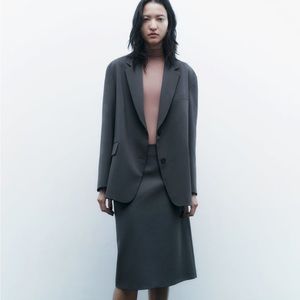 Zara Limited Edition oversized wool-blend blazer